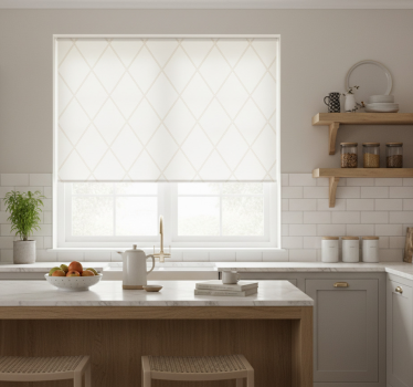 Kitchen blind with elegant diamonds design - TenStickers