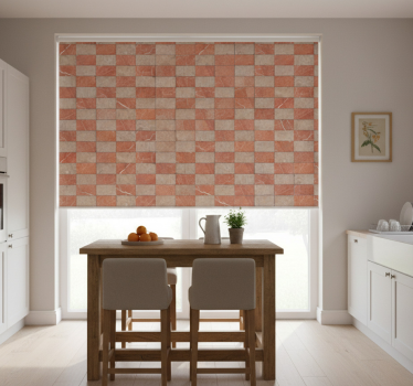 Kitchen blind with geometric beige tiles - TenStickers