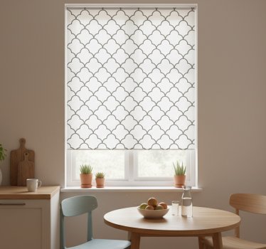Kitchen blind with geometric moroccan design - TenStickers