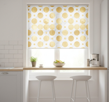 Kitchen blind with gold marble dots - TenStickers