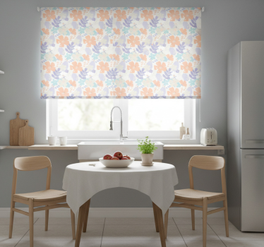 Kitchen blind with nordic style original flowers - TenStickers