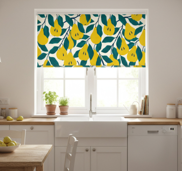Kitchen blind with peers pattern - TenStickers