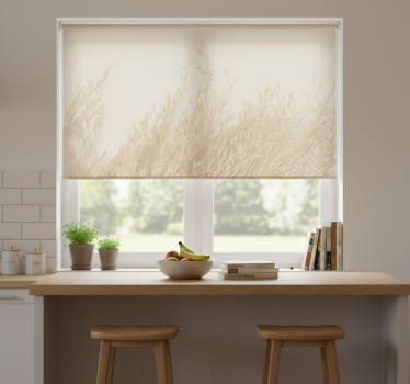 Kitchen blind with swaying plants design - TenStickers