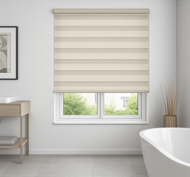 Layered day‑night gradient bathroom blind - TenStickers