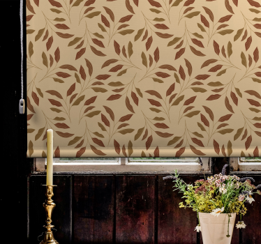 Leafy Elegance texture and pattern blind - TenStickers