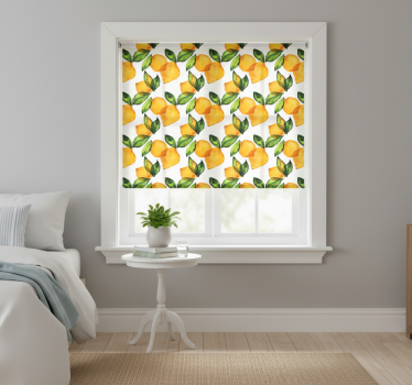 Lemon mediterranean style kitchen blind - TenStickers