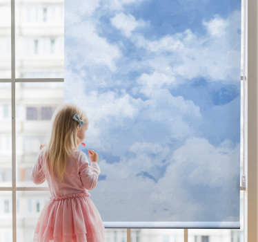 Light blue sky texture Cloud roller blind - TenStickers