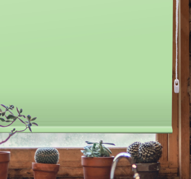 Lime green plain color Blind elegance - TenStickers