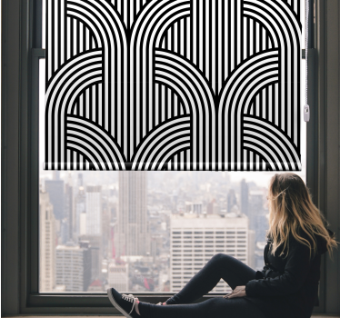 Line design pattern Modern roller blind - TenStickers