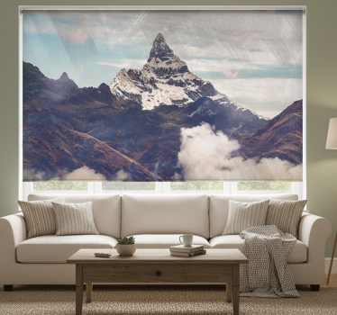 Living room blind alpamayo peak style - TenStickers