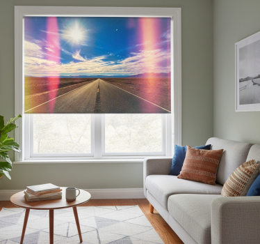 Living room blind american desert road style - TenStickers