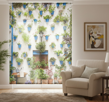 Living room blind andalusian patio style - TenStickers