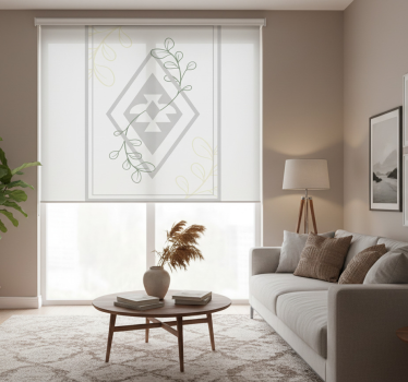 Living room blind anumka mapuche art design - TenStickers