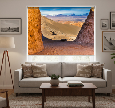 Living room blind atacama desert design - TenStickers