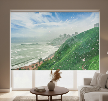 Living room blind beach in barranco - TenStickers