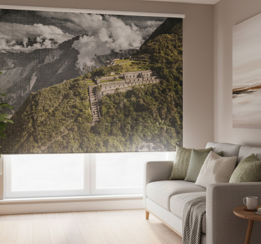 Living room blind bird's eye view of choquequirao - TenStickers