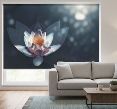 Living room blind for meditation and relaxation - TenStickers