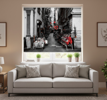 Living room blind from naples little street - TenStickers