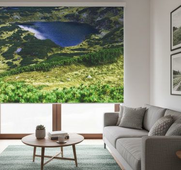 Living room blind green polish tatra - TenStickers