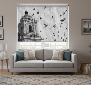 Living room blind historic center of lima - TenStickers