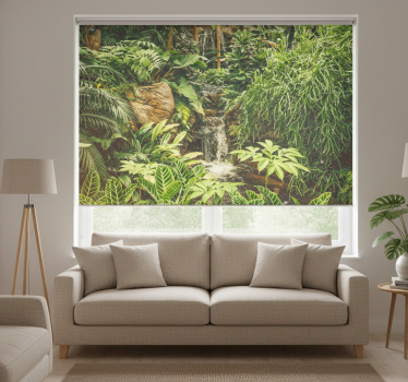 Living room blind in beautiful green tropical forest - TenStickers