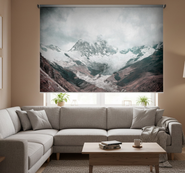 Living room blind inspired by huascarán national park - TenStickers