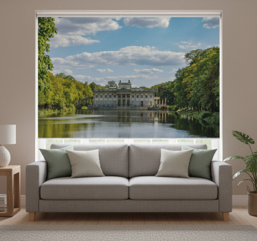 Living room blind inspired by Łazienki park in warsaw - TenStickers