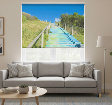 Living room blind la pedrera beach style - TenStickers