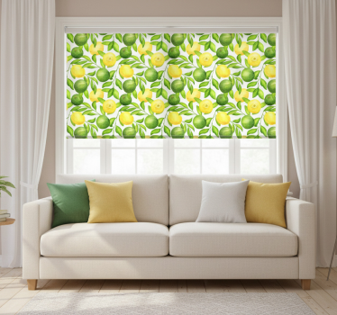 Living room blind lemons and limes - TenStickers