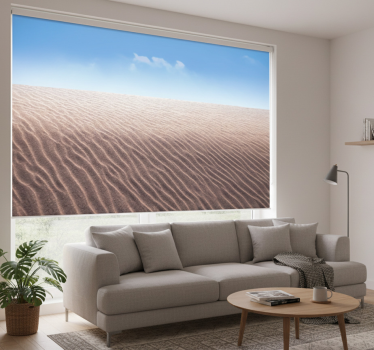 Living room blind lines on the desert sand - TenStickers