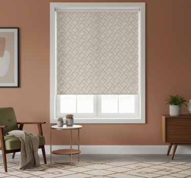 Living room blind mid-century style design - TenStickers