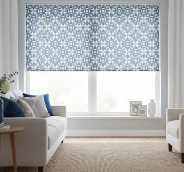 Living room blind modern blue vase hampton style - TenStickers
