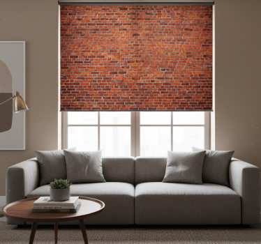 Living room blind modern brick industrial style - TenStickers