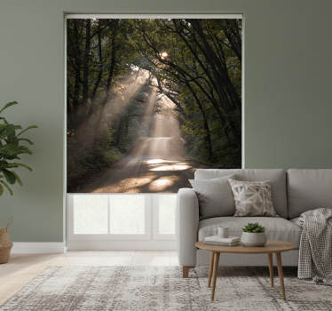 Living room blind nature trail in the forest - TenStickers