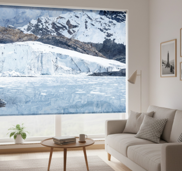 Living room blind pastoruri glacier design - TenStickers