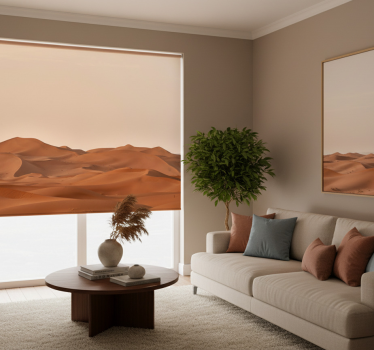 Living room blind sand dunes in the desert - TenStickers
