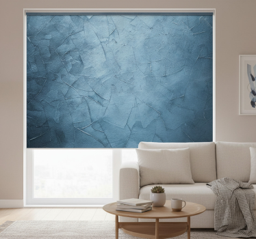 Living room blind sea blue wave marble mural - TenStickers