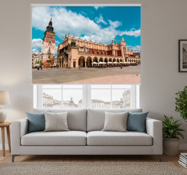 Living room blind the main square of cracow - TenStickers