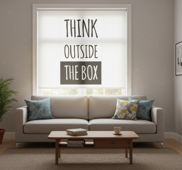 Living room blind unleash your imagination - TenStickers
