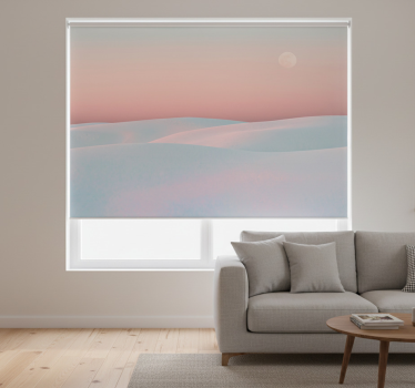 Living room blind with stunning desert design - TenStickers
