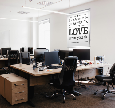 Love what you do Original blind - TenStickers