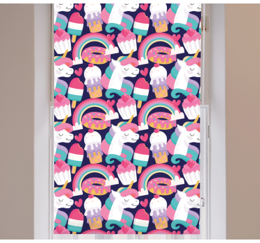 Magical Creature Pattern funky roller blind - TenStickers