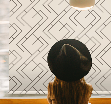 Mid-century style Design Modern roller blind - TenStickers