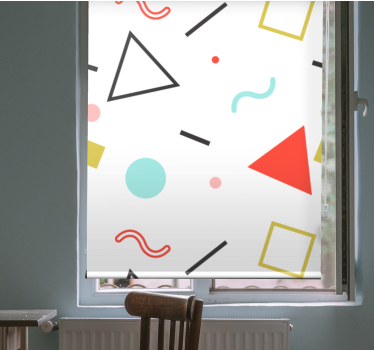 Minimalist geometric shapes modern blind - TenStickers