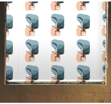 Minimalist orchids design flower blind - TenStickers