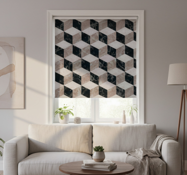 Modern blind 3d minimalist tiles - TenStickers