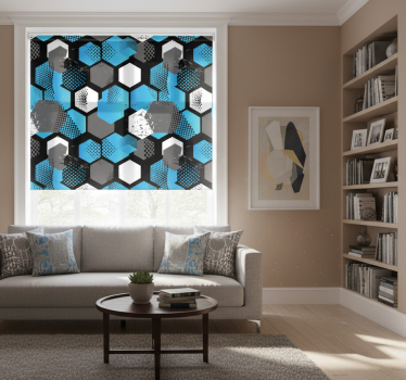 Modern blind abstract gradient football design - TenStickers