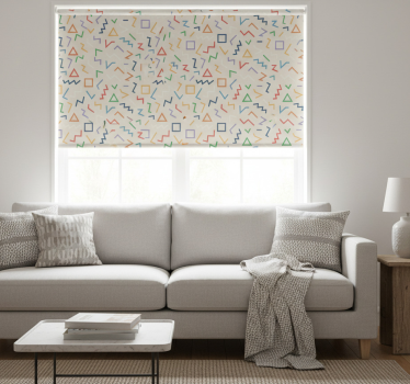 Modern blind beige background with colorful lines - TenStickers
