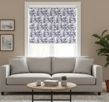 Modern blind city vintage design - TenStickers