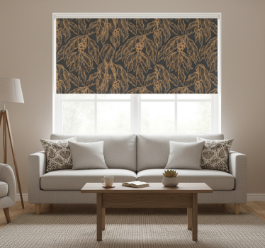 Modern blind coffee tree branch design - TenStickers